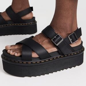 Dr. Martens Black Platform Sandals